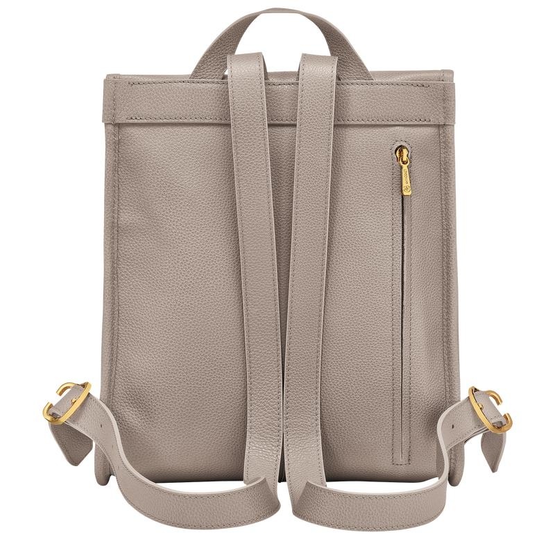 Turtledove Grey Longchamp Le Foulonné Women's Backpacks | JHUV-10726