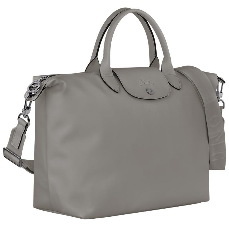 Turtledove Grey Longchamp Le Pliage Xtra L Men's Handbags | IEHO-21078