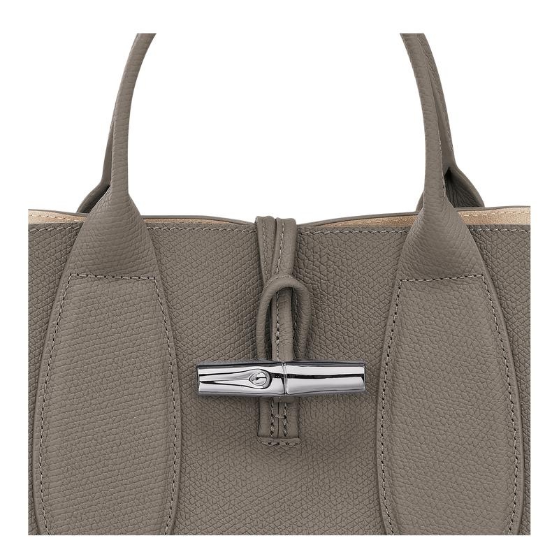 Turtledove Grey Longchamp Roseau M Women's Handbags | QFAN-09831