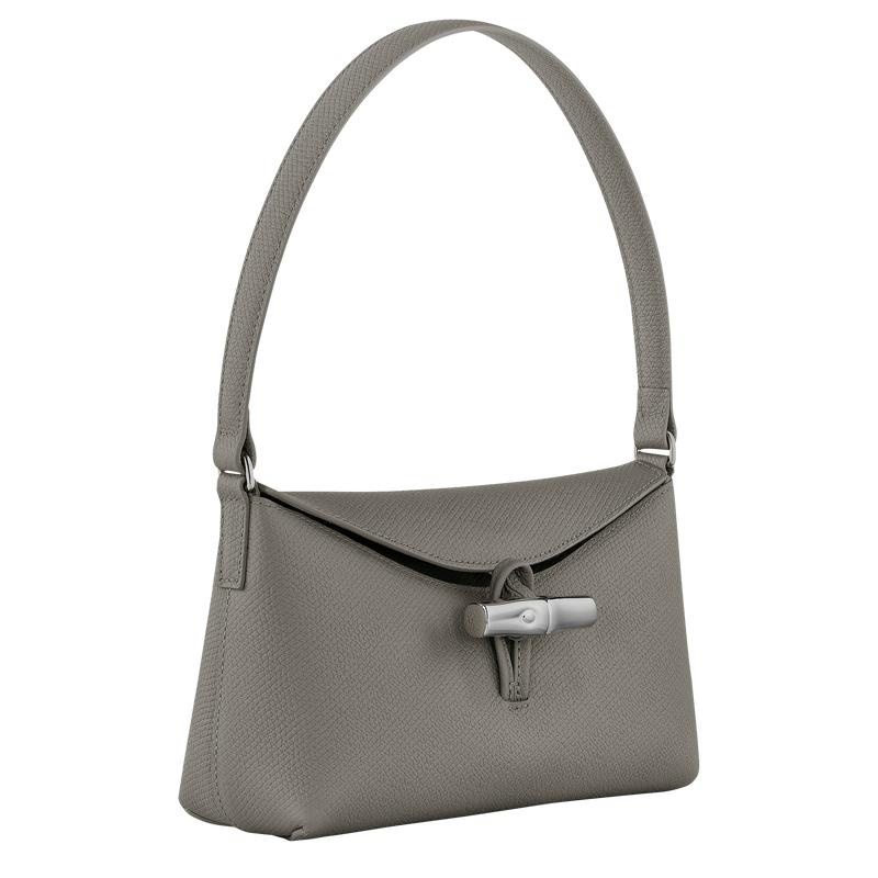 Turtledove Grey Longchamp Roseau S Women's Hobo Bags | BYLA-48719