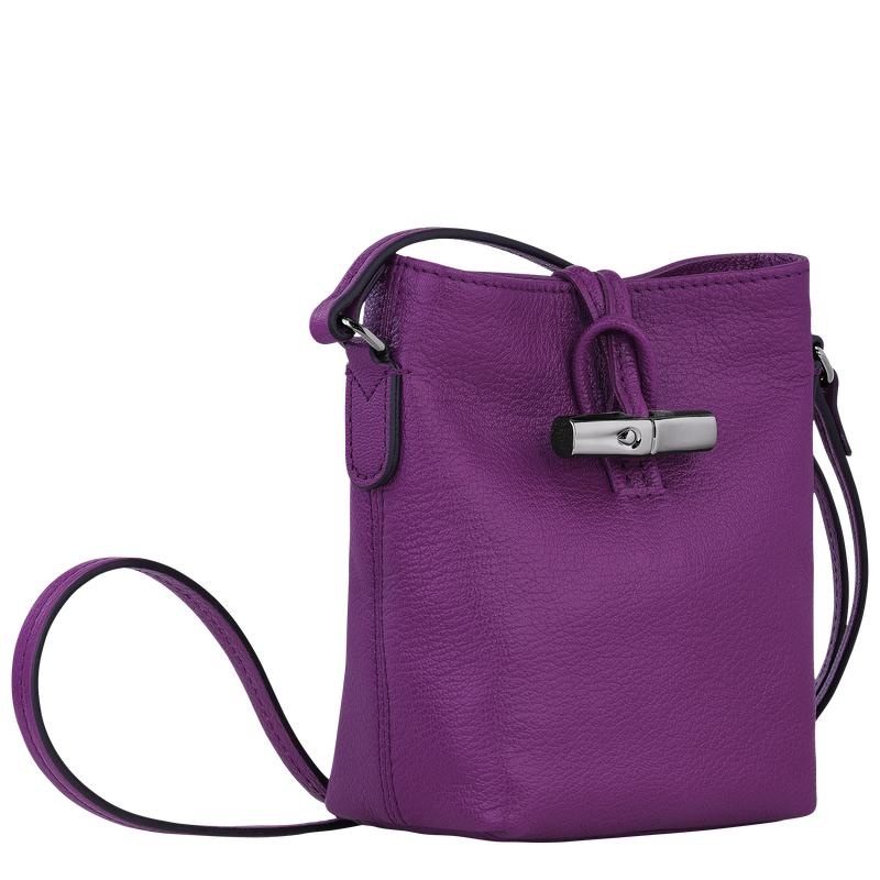 Violet Purple Longchamp Roseau XS Women's Crossbody Bags | ZNSE-58174