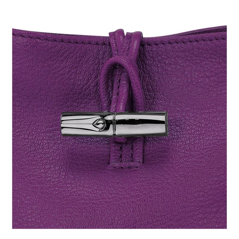 Violet Purple Longchamp Roseau XS Women's Crossbody Bags | ZNSE-58174