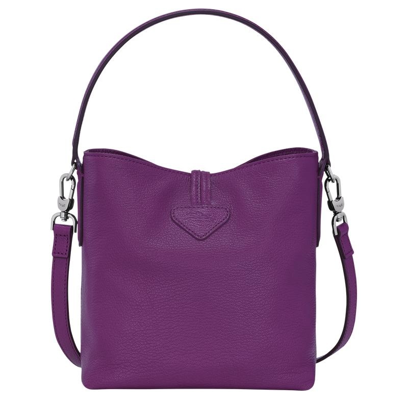 Violet Purple Longchamp Roseau XS Women's Bucket Bag | BEAV-03591