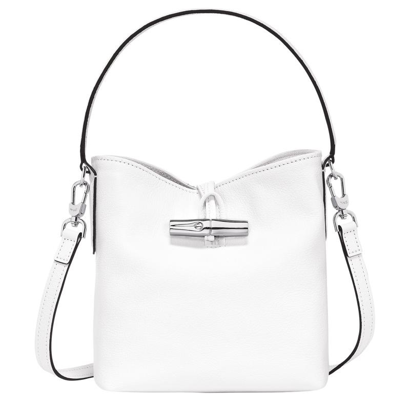 White Longchamp Roseau XS Women\'s Bucket Bag | UMEA-29045