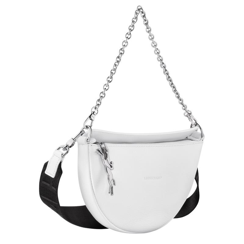 White Longchamp Smile S Women's Crossbody Bags | NDBZ-50962