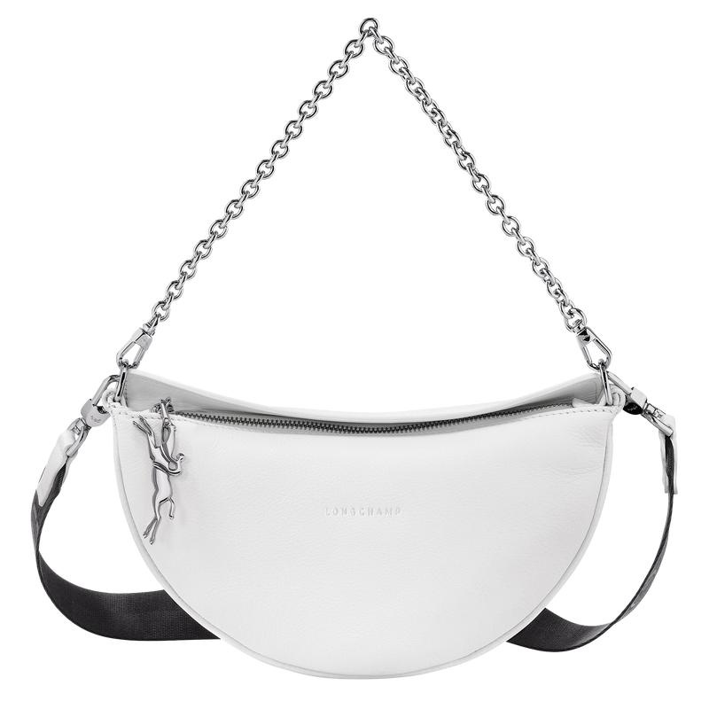 White Longchamp Smile S Women\'s Crossbody Bags | NDBZ-50962