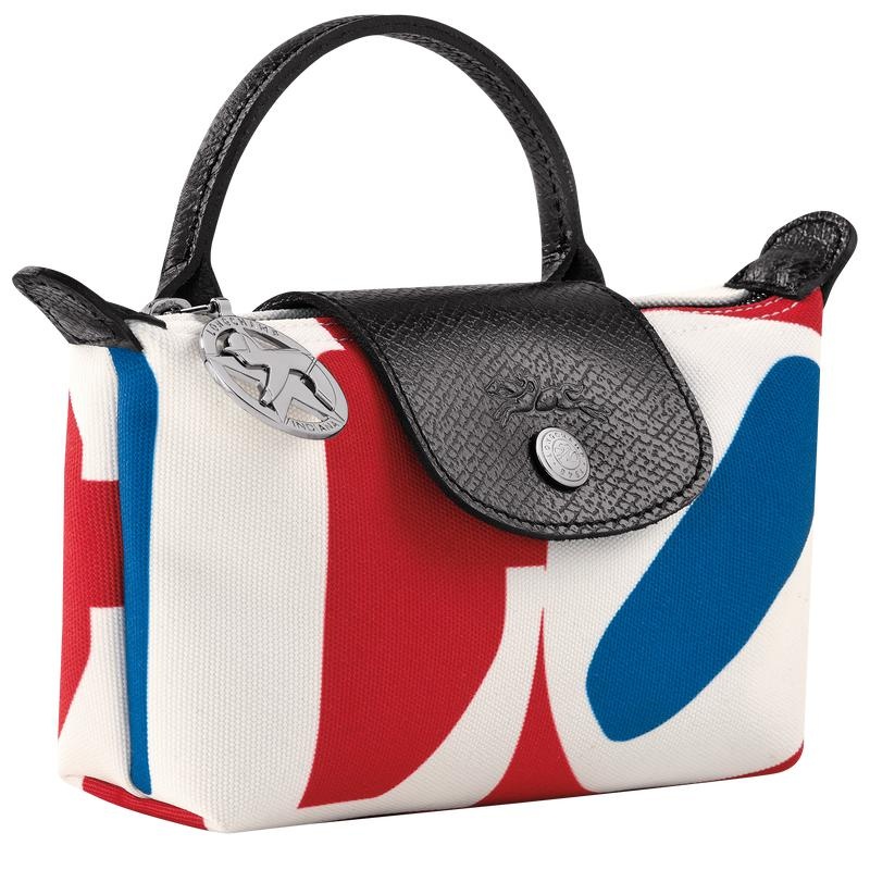 White Longchamp x Robert Indiana Men's Pouches | ZDHX-05634