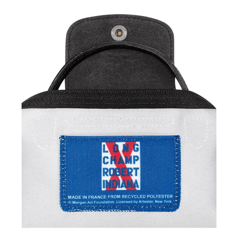 White Longchamp x Robert Indiana Men's Pouches | ZDHX-05634