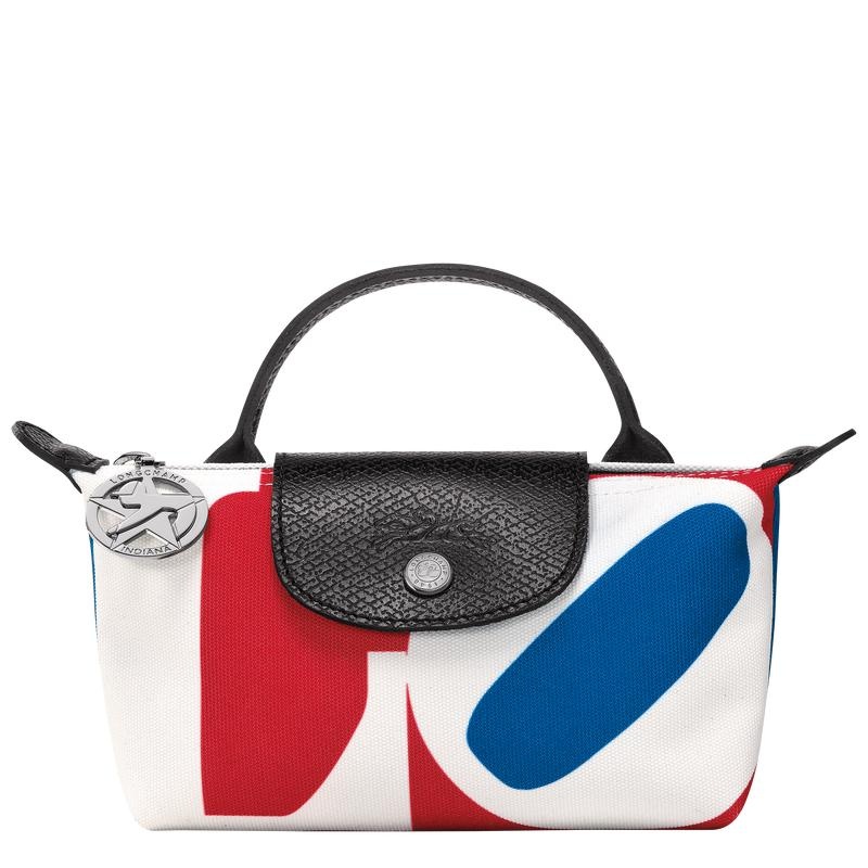 White Longchamp x Robert Indiana Men\'s Pouches | ZDHX-05634