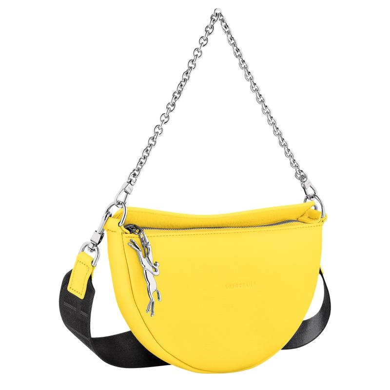 Yellow Longchamp Smile S Women's Crossbody Bags | YUWQ-90163