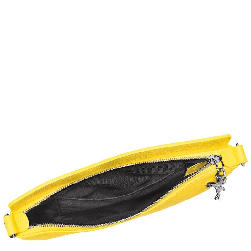 Yellow Longchamp Smile S Women's Crossbody Bags | YUWQ-90163