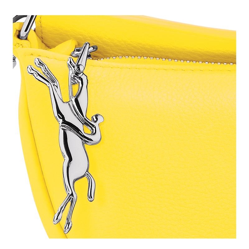 Yellow Longchamp Smile S Women's Crossbody Bags | YUWQ-90163